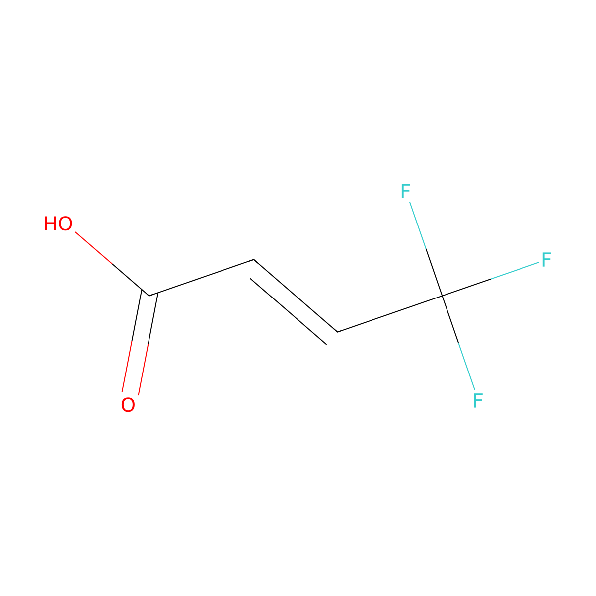 4,4,4-Trifluorocrotonic acid molecular structure, CAS 71027-02-6