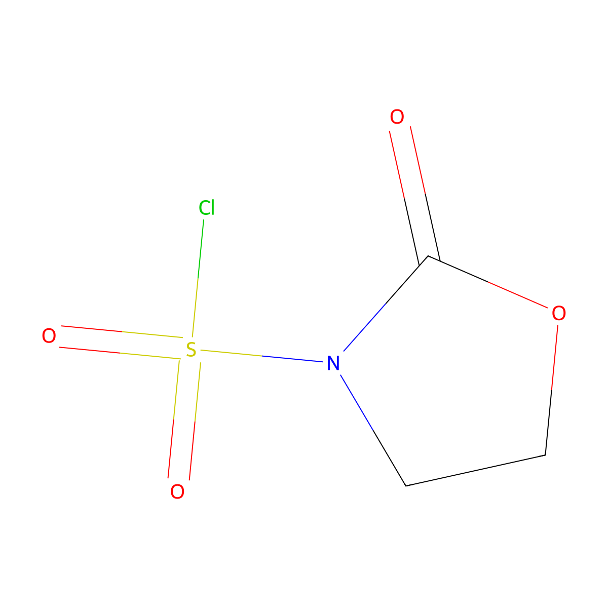 2-Oxo-1,3-oxazolidine-3-sulfonyl chloride molecular structure, CAS 710286-63-8