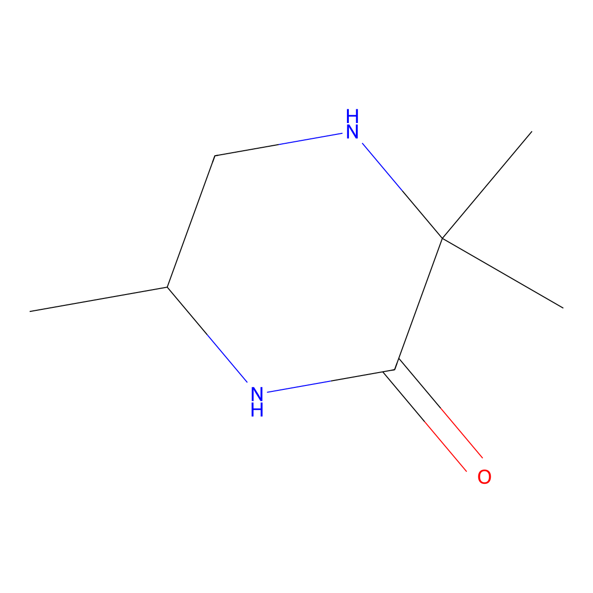 3,3,6-Trimethylpiperazin-2-one molecular structure, CAS 71029-07-7