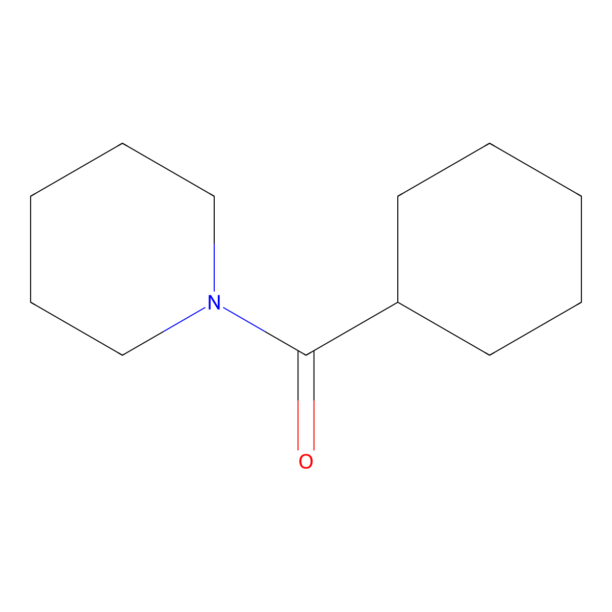 Piperidine, 1-(cyclohexylcarbonyl)- molecular structure, CAS 7103-46-0