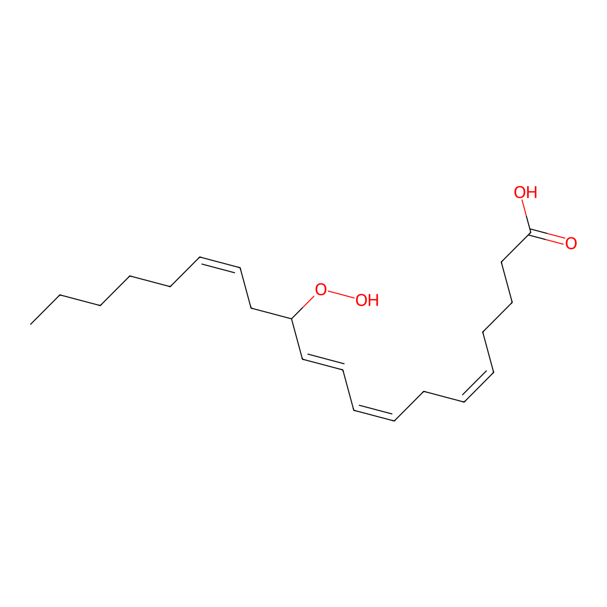 12-Hpete, (RS)- molecular structure, CAS 71030-35-8
