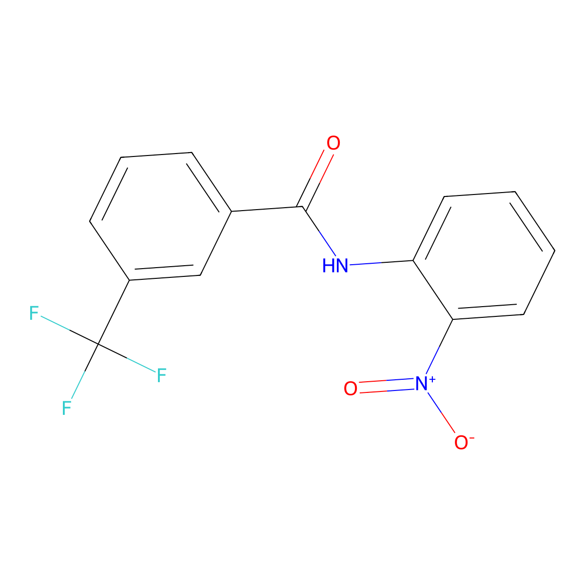 N-(2-nitrophenyl)-3-(trifluoromethyl)benzamide molecular structure, CAS 710310-52-4
