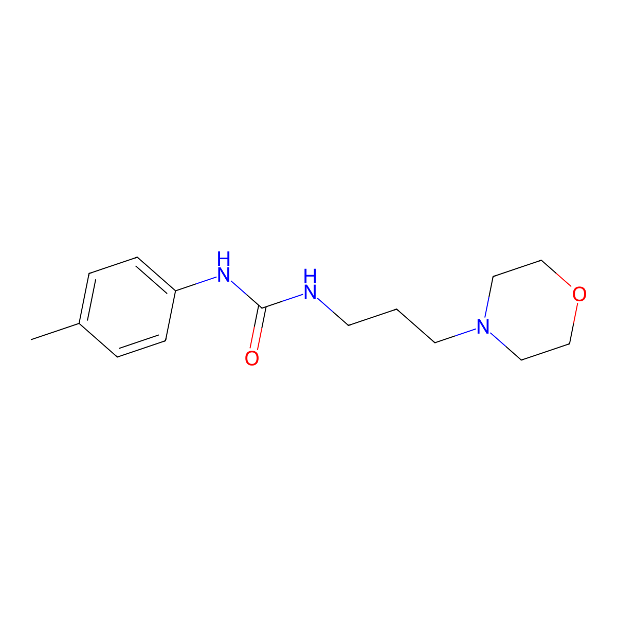 1-(4-Methylphenyl)-3-(3-morpholin-4-ylpropyl)urea molecular structure, CAS 710311-97-0