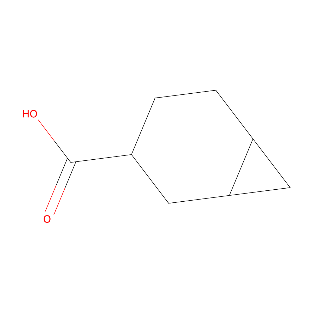 Bicyclo[4.1.0]heptane-3-carboxylic acid molecular structure, CAS 710314-32-2