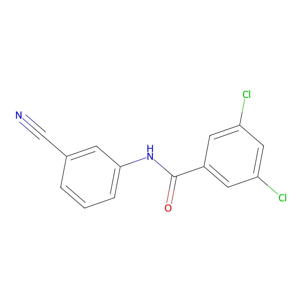 3,5-dichloro-N-(3-cyanophenyl)benzamide molecular structure, CAS 710315-93-8