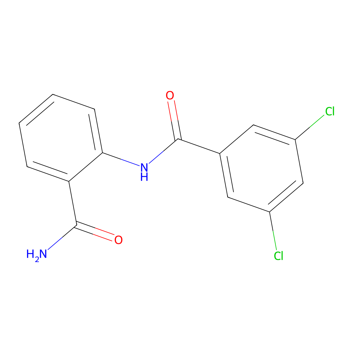N-(2-carbamoylphenyl)-3,5-dichlorobenzamide molecular structure, CAS 710317-83-2