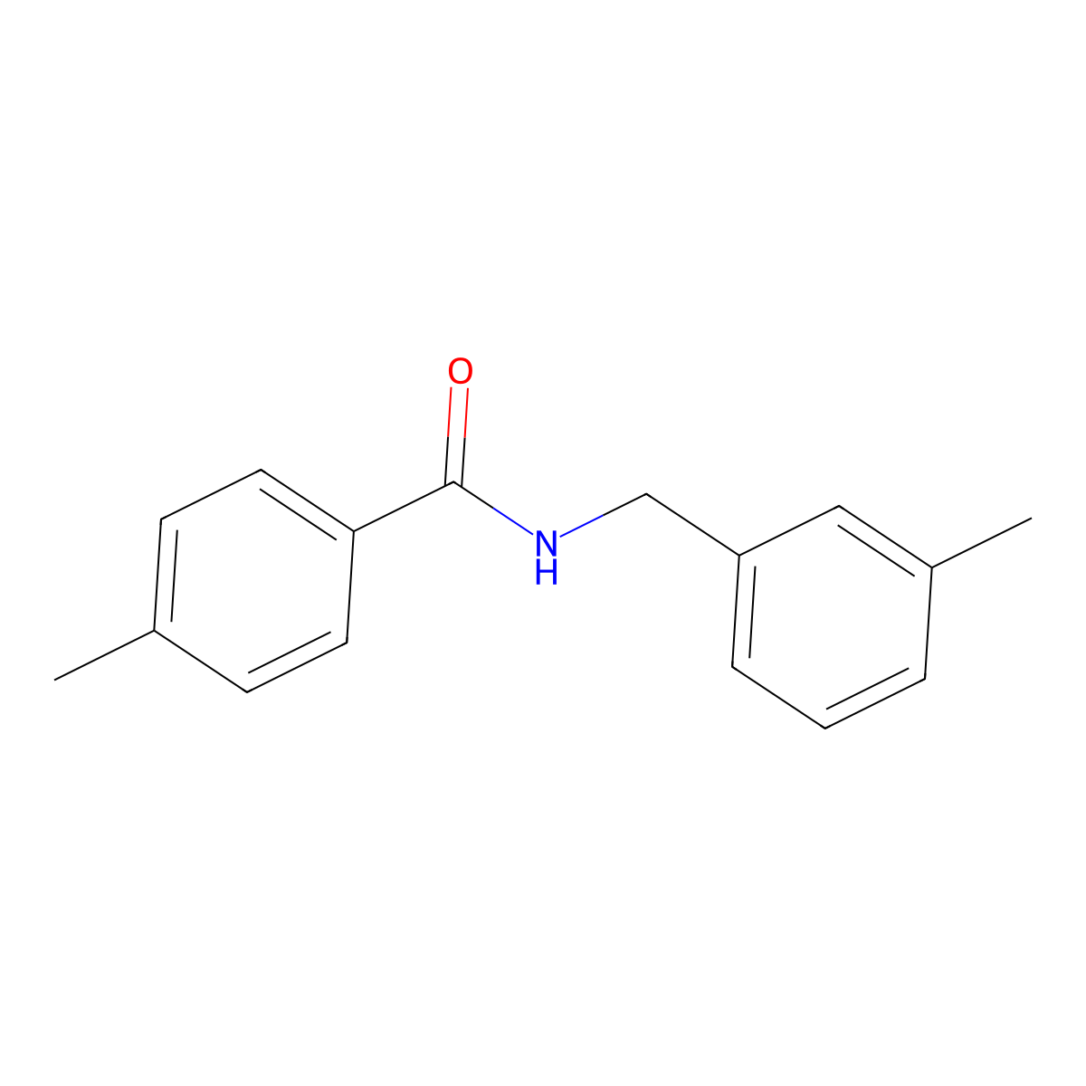 4-Methyl-N-(3-methylbenzyl)benzamide molecular structure, CAS 710318-34-6