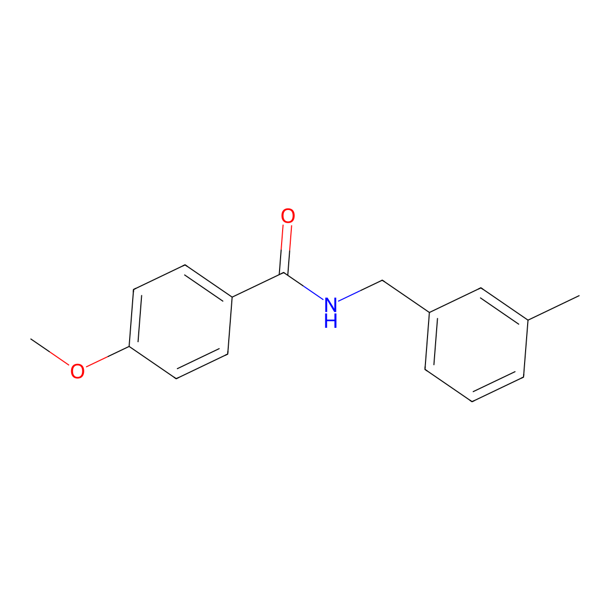 4-Methoxy-N-[(3-methylphenyl)methyl]benzamide molecular structure, CAS 710318-37-9