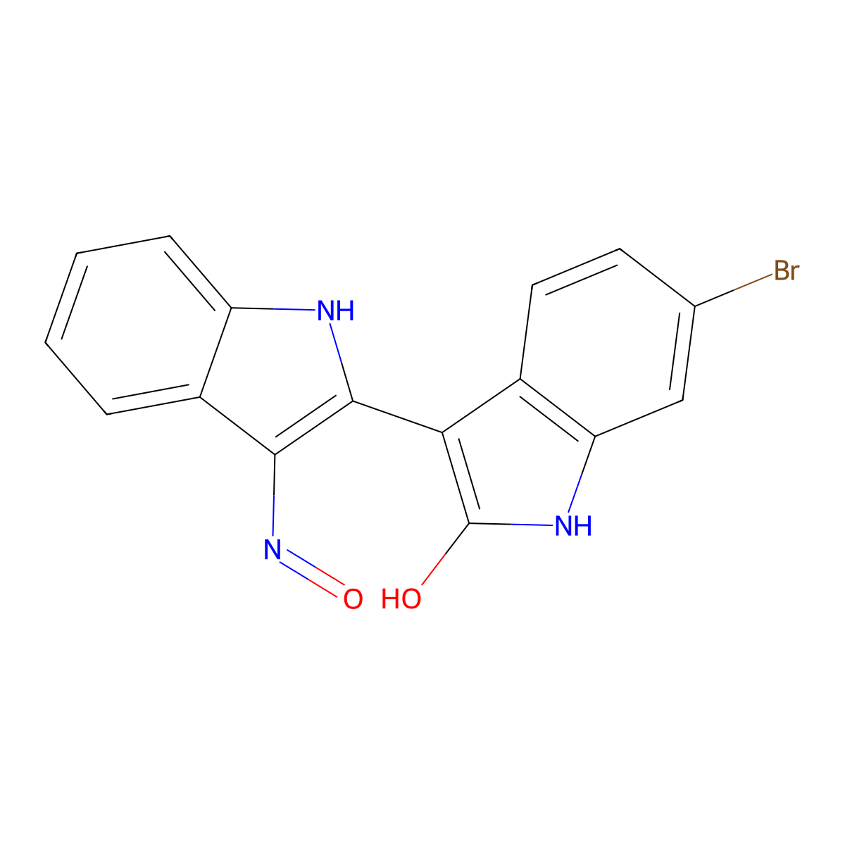 6-Bromoindirubin-3'-oxime molecular structure, CAS 710323-58-3