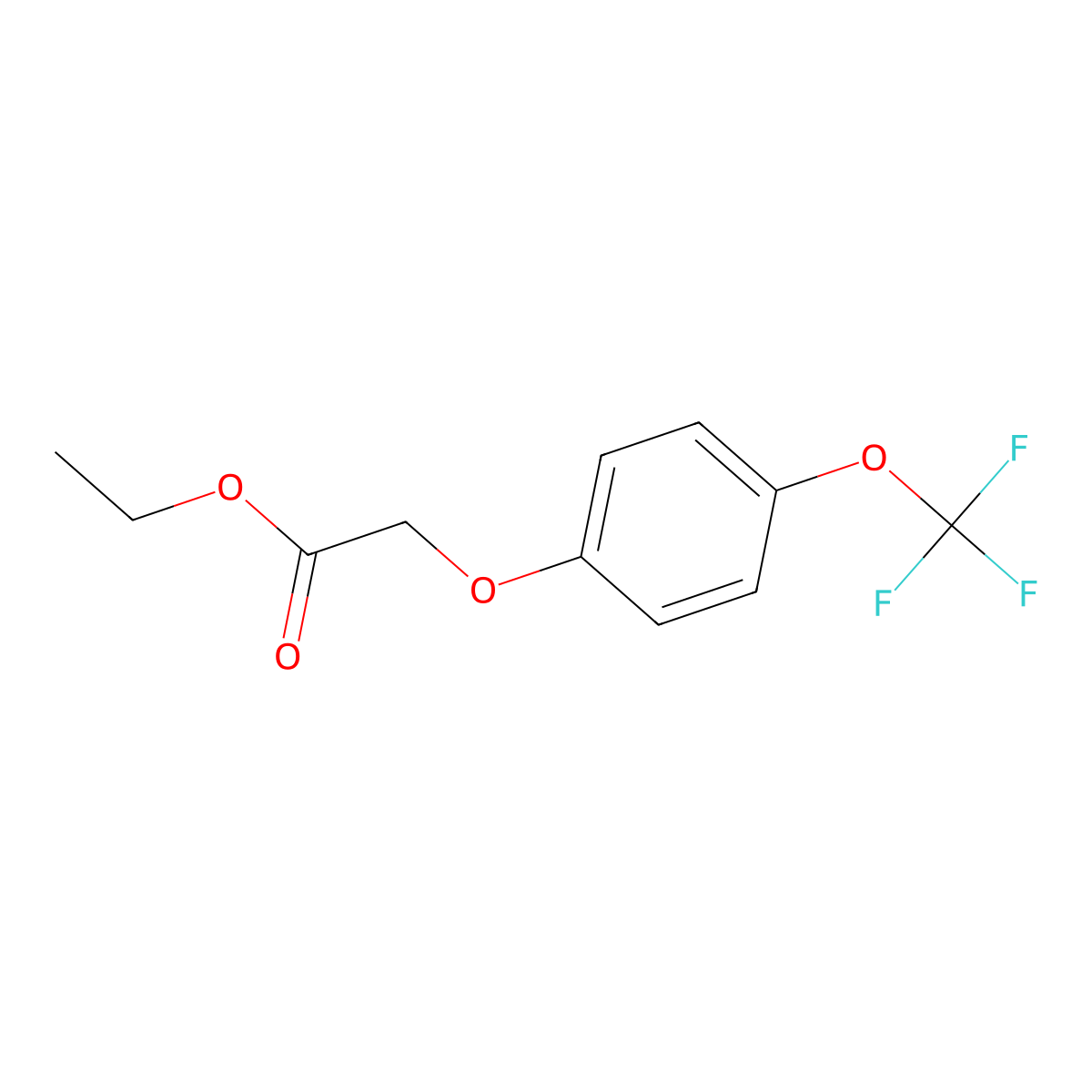 Ethyl 2-[4-(trifluoromethoxy)phenoxy]acetate molecular structure, CAS 710328-15-7