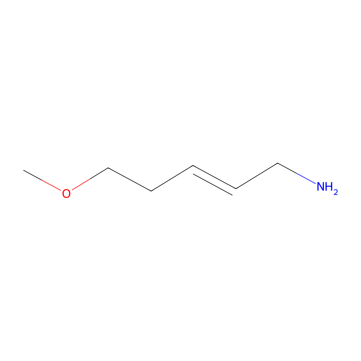 5-Methoxypent-2-en-1-amine molecular structure, CAS 710328-90-8