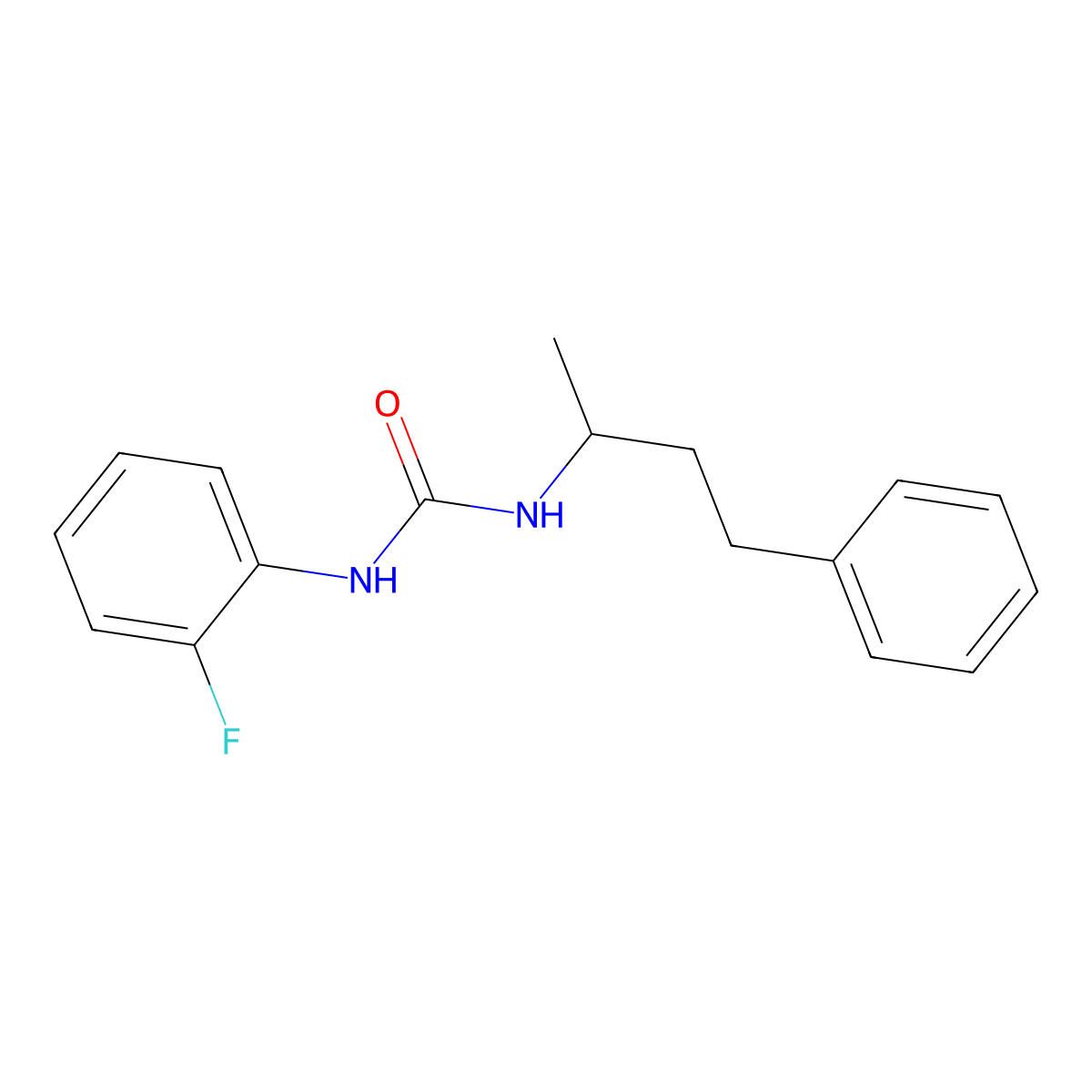 1-(2-Fluorophenyl)-3-(4-phenylbutan-2-yl)urea molecular structure, CAS 710333-48-5