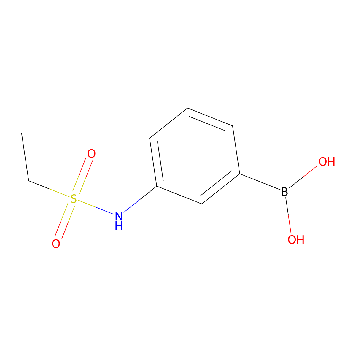 3-(Ethylsulfonamido)phenylboronic acid molecular structure, CAS 710348-41-7