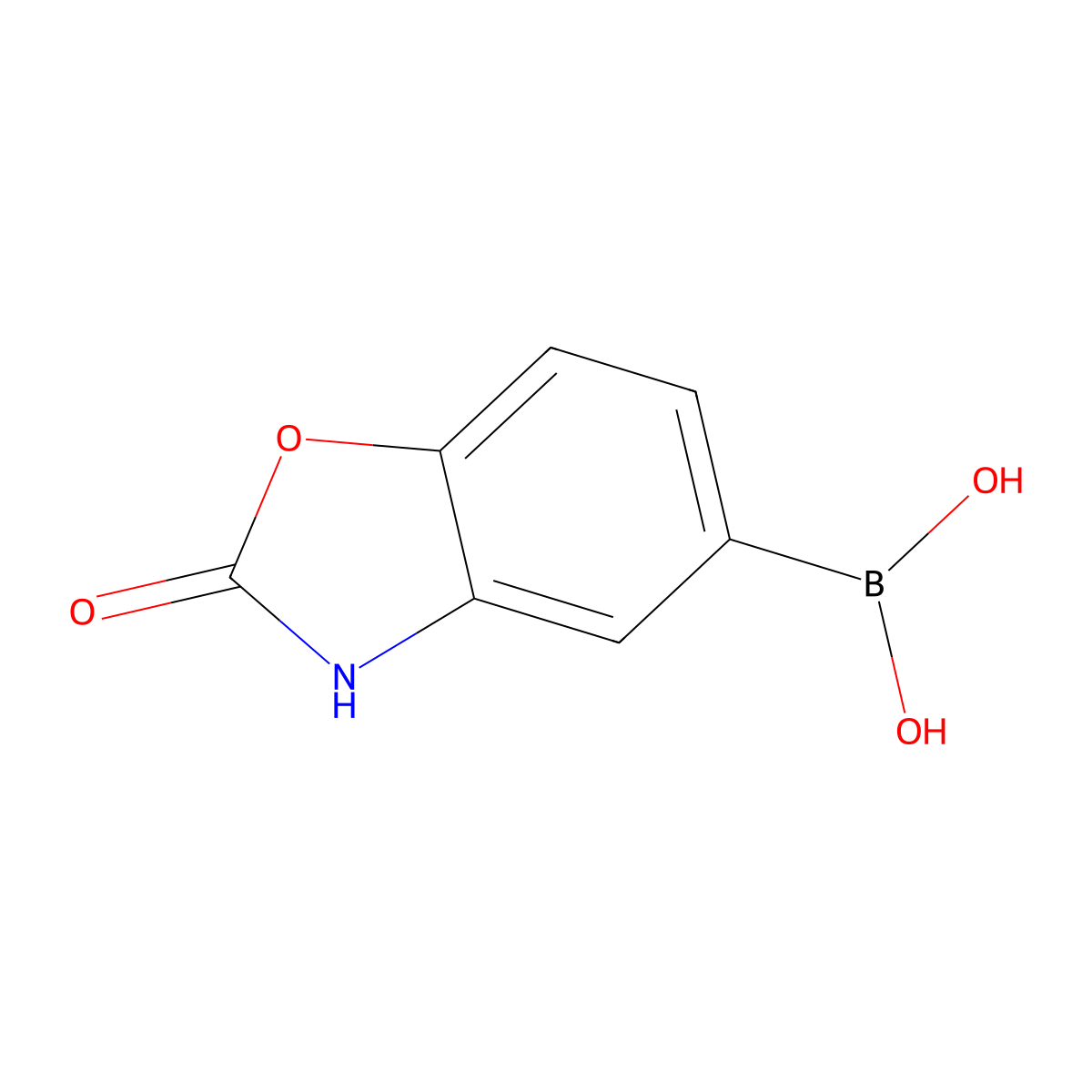2-oxo-2,3-Dihydrobenzooxazole-5-boronic acid molecular structure, CAS 710348-42-8