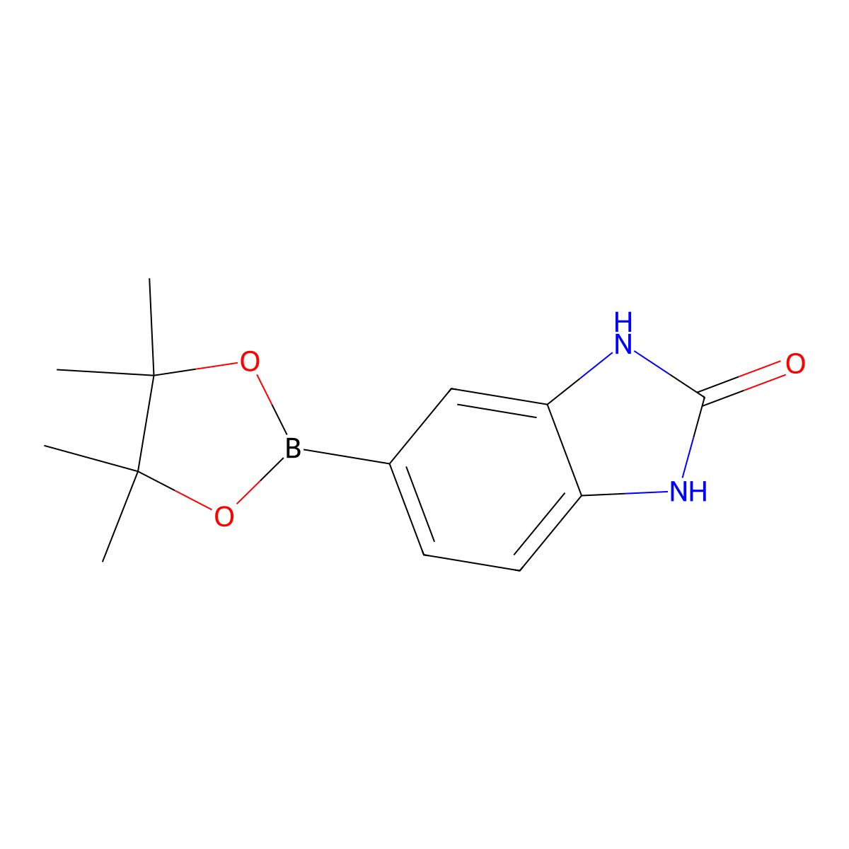 5-(4,4,5,5-Tetramethyl-1,3,2-dioxaborolan-2-yl)-1H-benzo[d]imidazol-2(3H)-one molecular structure, CAS 710348-69-9