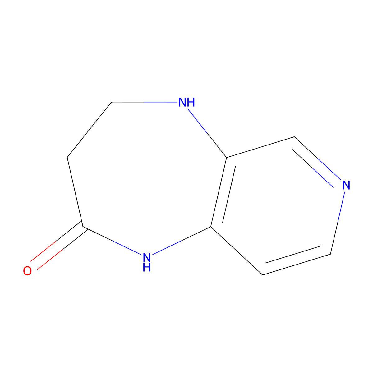 4,5-Dihydro-1H-pyrido[3,4-B][1,4]diazepin-2(3H)-one molecular structure, CAS 710349-41-0