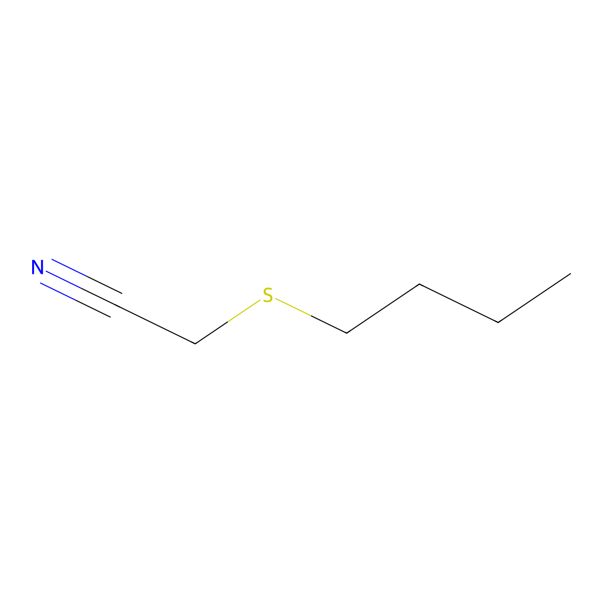 (n-Butylthio)acetonitrile molecular structure, CAS 71037-08-6