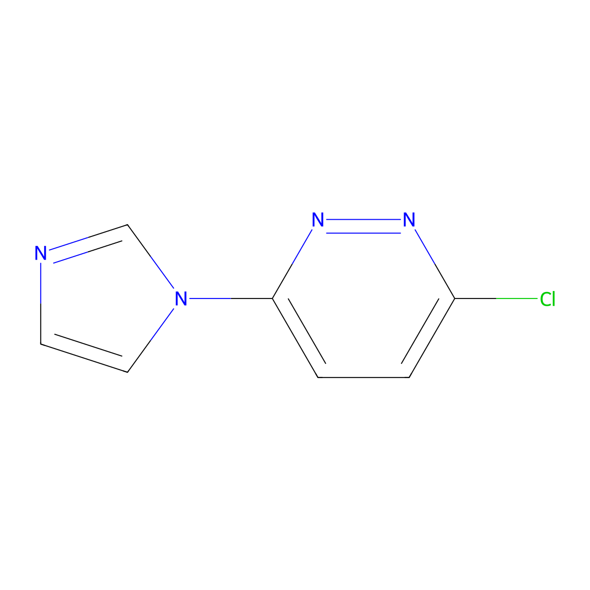 3-Chloro-6-(1H-imidazol-1-yl)pyridazine molecular structure, CAS 71037-71-3