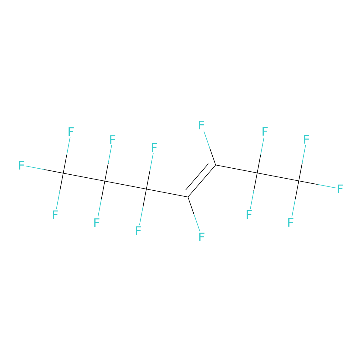 Perfluorohept-3-ene molecular structure, CAS 71039-88-8