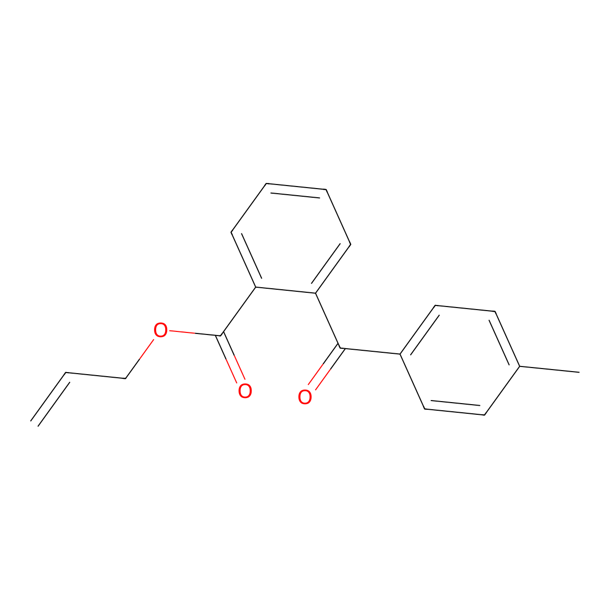 Benzoic acid, 2-(4-methylbenzoyl)-, 2-propen-1-yl ester molecular structure, CAS 71042-88-1