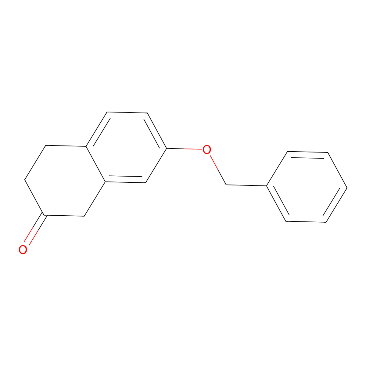 7-Benzyloxy-3,4-dihydro-1H-naphthalen-2-one molecular structure, CAS 71048-42-5