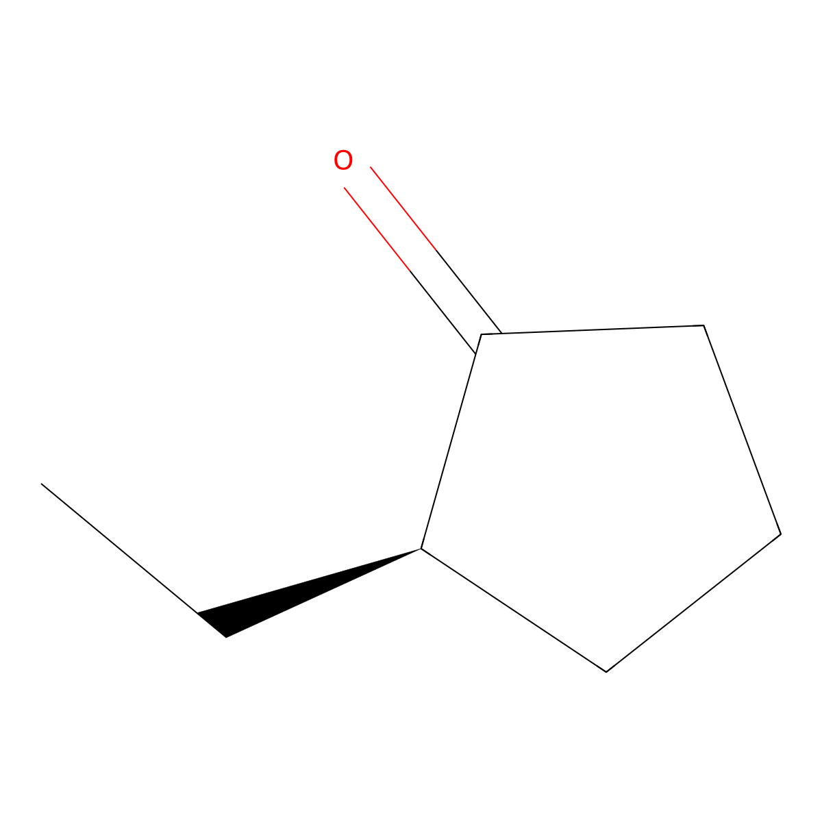 (R)-2-ethylcyclopentanone molecular structure, CAS 71049-87-1
