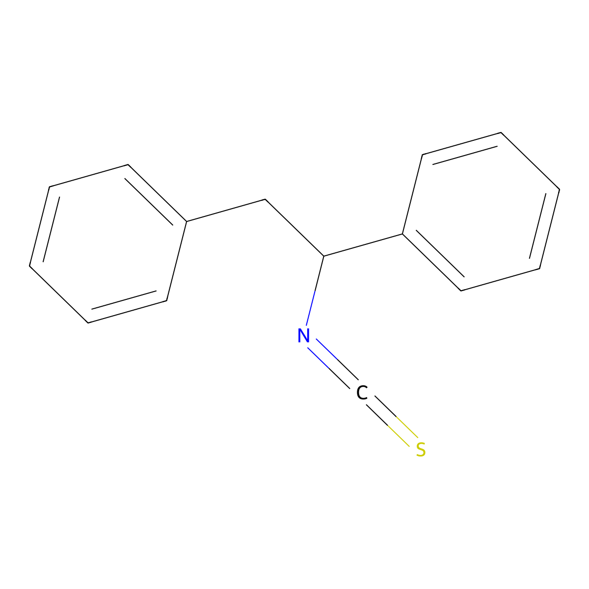 1,2-Diphenylethyl isothiocyanate molecular structure, CAS 71056-06-9
