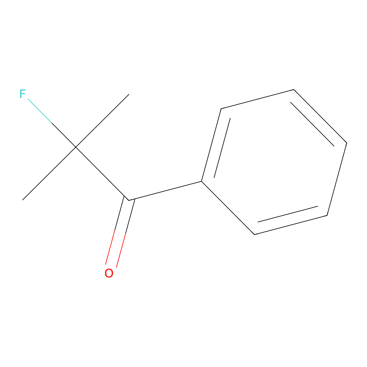 1-Propanone, 2-fluoro-2-methyl-1-phenyl- molecular structure, CAS 71057-10-8