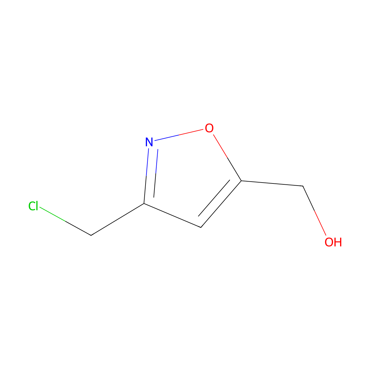 3-(Chloromethyl)-5-isoxazolemethanol molecular structure, CAS 71058-61-2