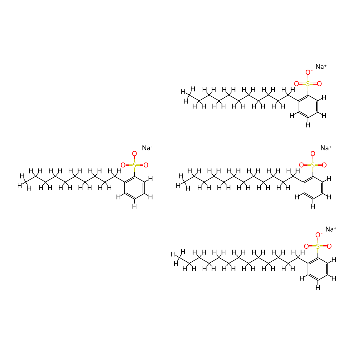 Benzenesulfonic acid, decyl-, sodium salt, mixt. with sodium dodecylbenzenesulfonate, sodium tridecylbenzenesulfonate and sodium undecylbenzenesulfonate molecular structure, CAS 71062-00-5