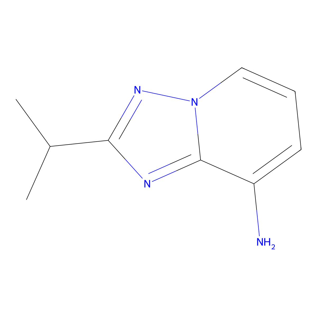 2-(Propan-2-yl)-[1,2,4]triazolo[1,5-a]pyridin-8-amine molecular structure, CAS 71064-78-3