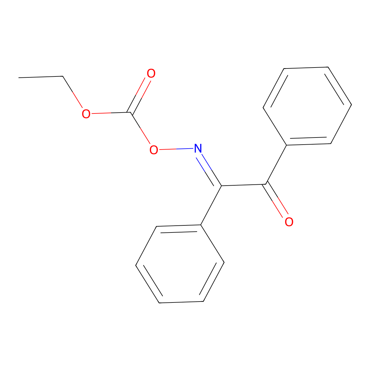 1,2-Diphenyl-1,2-ethanedione 1-(O-(ethoxycarbonyl)oxime) molecular structure, CAS 71066-97-2