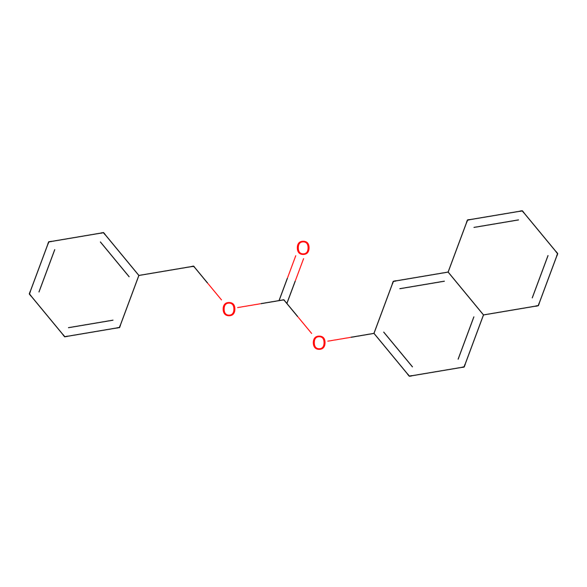 Benzyl naphthalen-2-yl carbonate molecular structure, CAS 7107-60-0