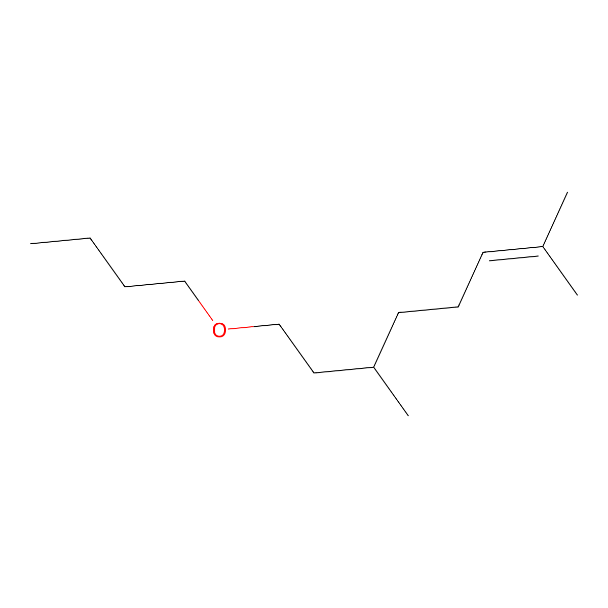 2-Octene, 8-butoxy-2,6-dimethyl- molecular structure, CAS 71077-30-0