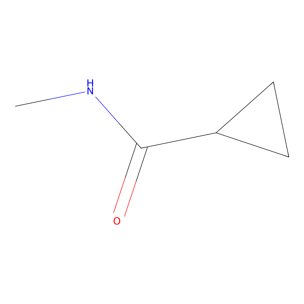 N-methylcyclopropanecarboxamide molecular structure, CAS 7108-40-9