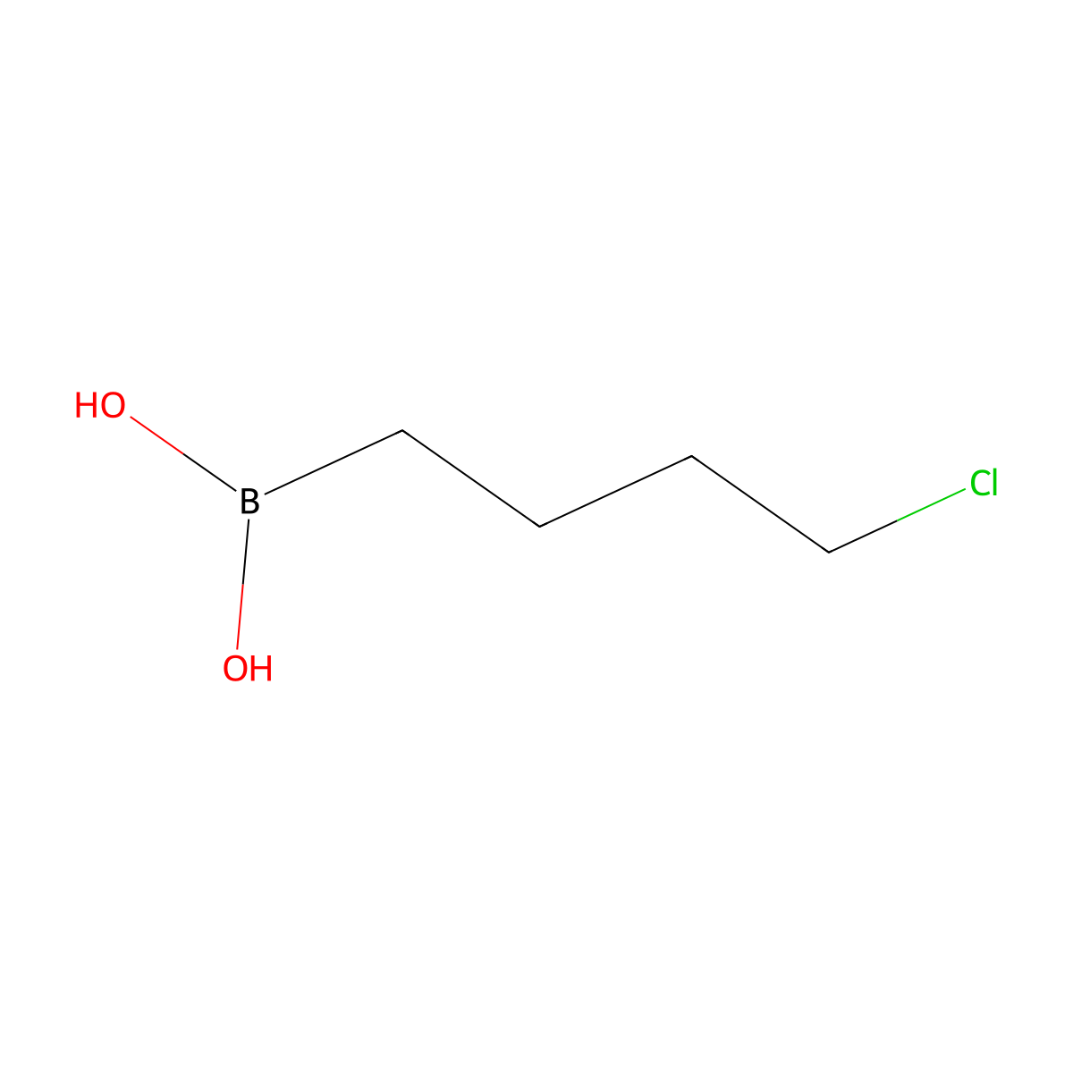 (4-Chlorobutyl)boronic acid molecular structure, CAS 71081-50-0