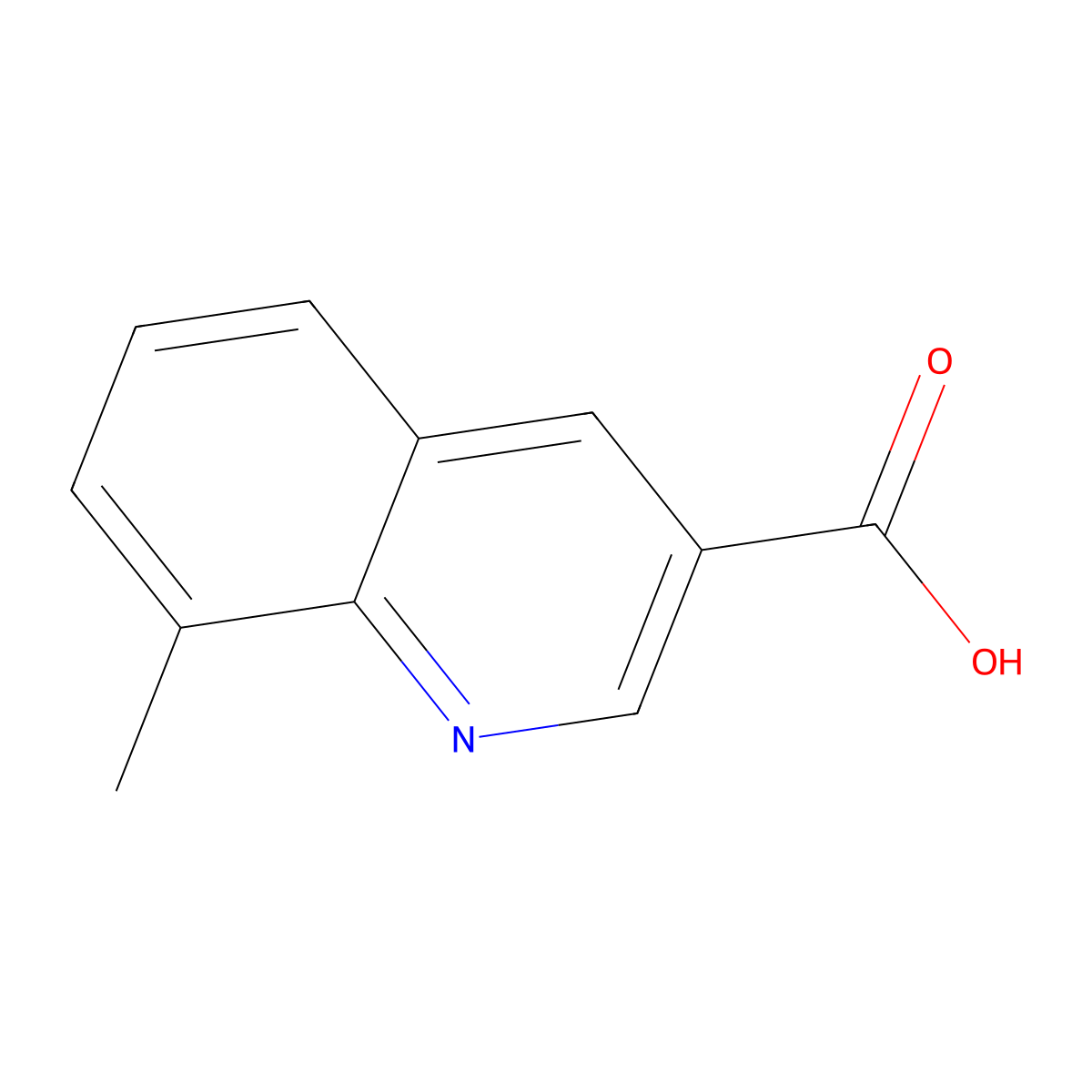 8-Methylquinoline-3-carboxylic acid molecular structure, CAS 71082-55-8