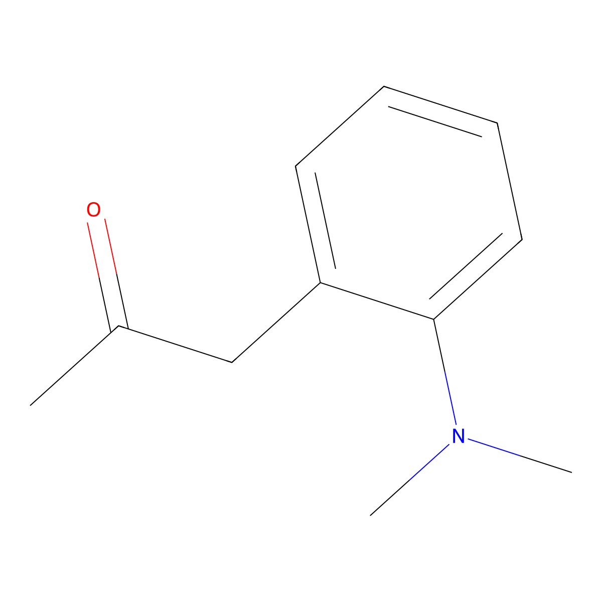 1-(2-(Dimethylamino)phenyl)propan-2-one molecular structure, CAS 71089-12-8