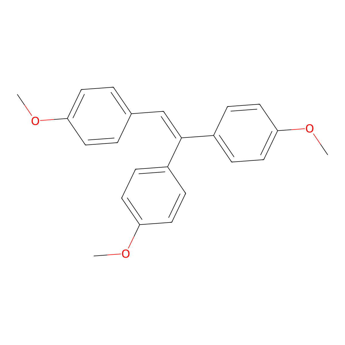 4,4',4''-(1-Vinyl-2-ylidene)trianisole molecular structure, CAS 7109-27-5