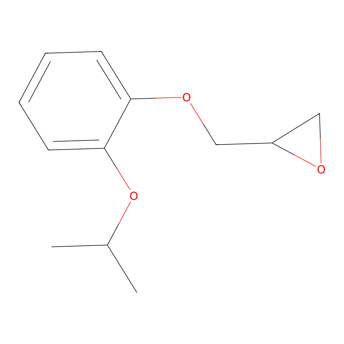 2-((2-Isopropoxyphenoxy)methyl)oxirane molecular structure, CAS 7109-35-5