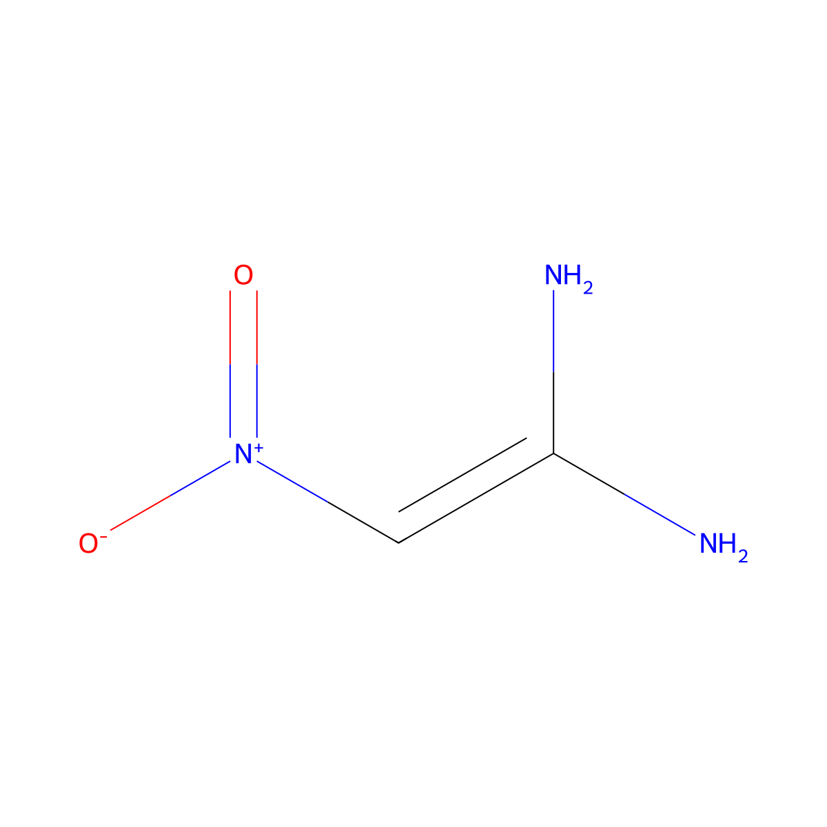 Ethene-1,1-diamine, 2-nitro- molecular structure, CAS 71090-35-2