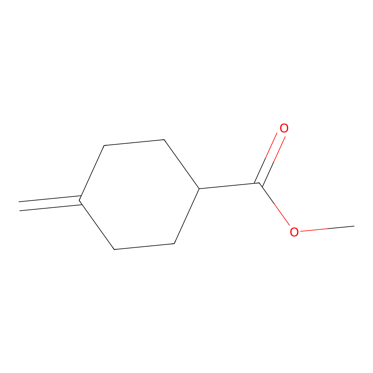 Methyl 4-methylenecyclohexanecarboxylate molecular structure, CAS 71092-50-7