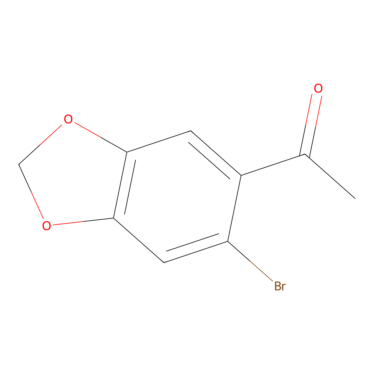 1-(6-Bromo-2H-1,3-benzodioxol-5-yl)ethan-1-one molecular structure, CAS 71095-26-6