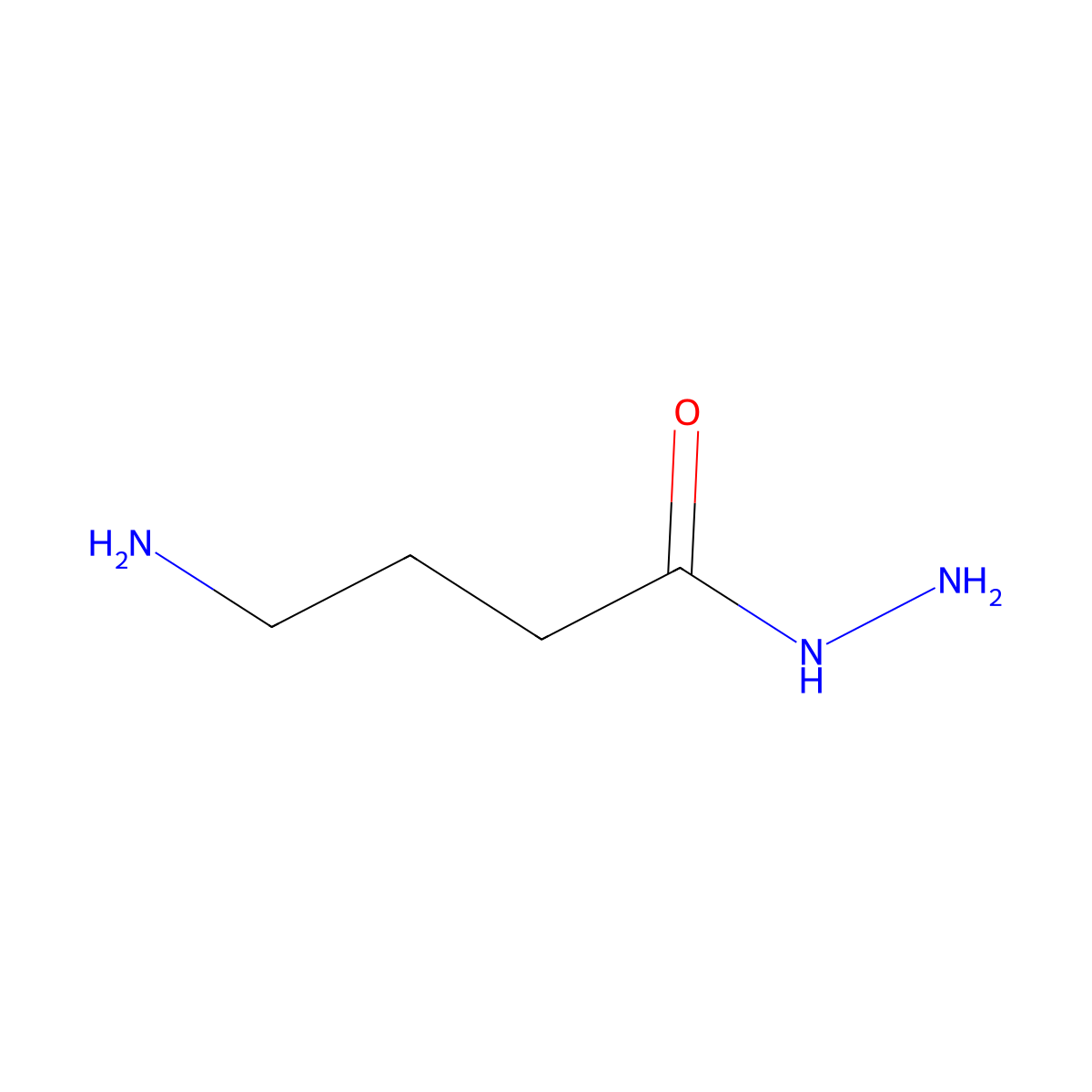 4-Aminobutanehydrazide molecular structure, CAS 71095-87-9