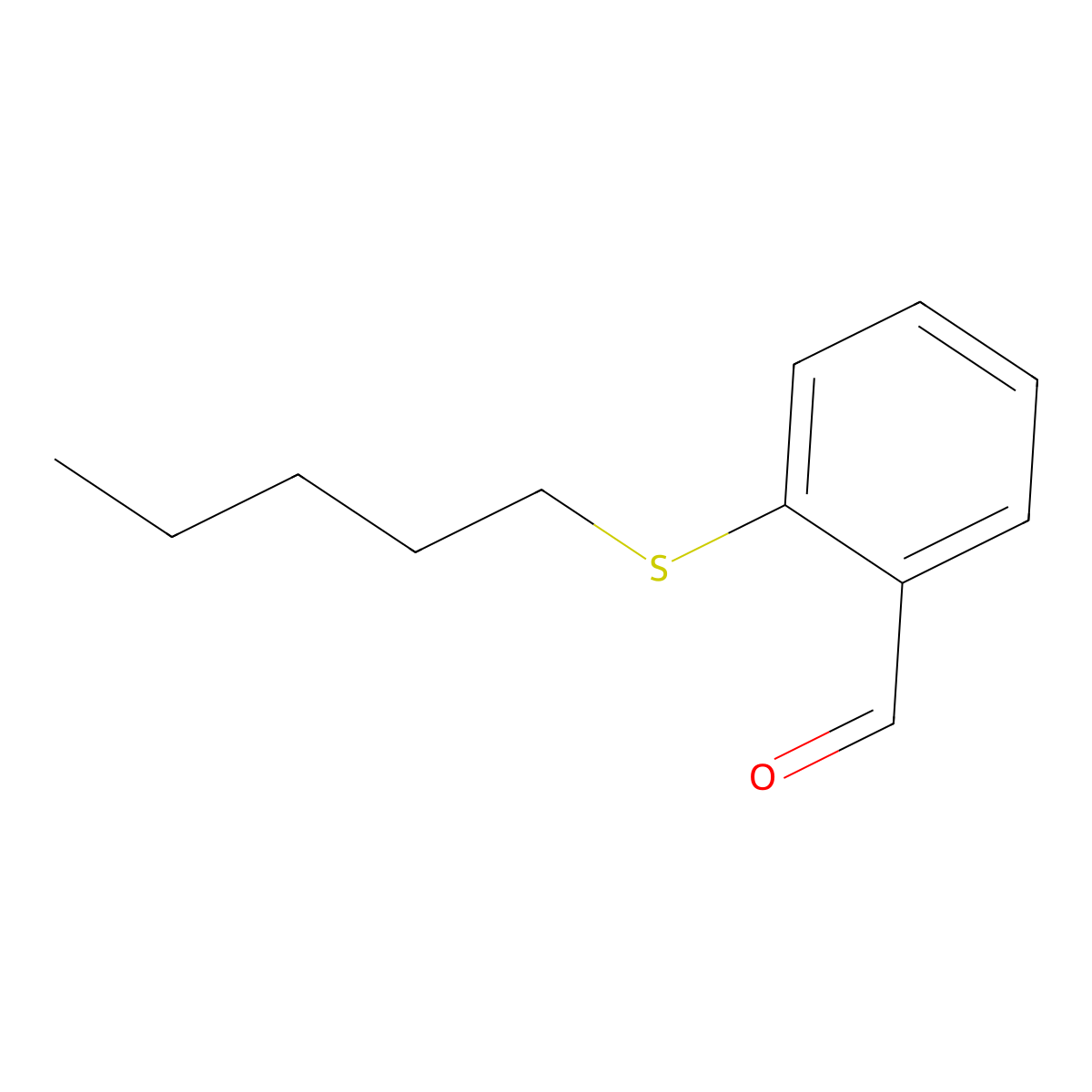 2-(n-Pentylthio)benzaldehyde molecular structure, CAS 710960-70-6