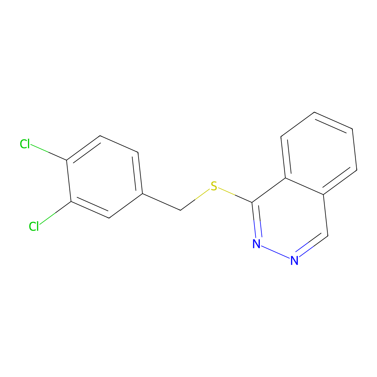 1-((3,4-Dichlorobenzyl)thio)phthalazine molecular structure, CAS 710967-32-1