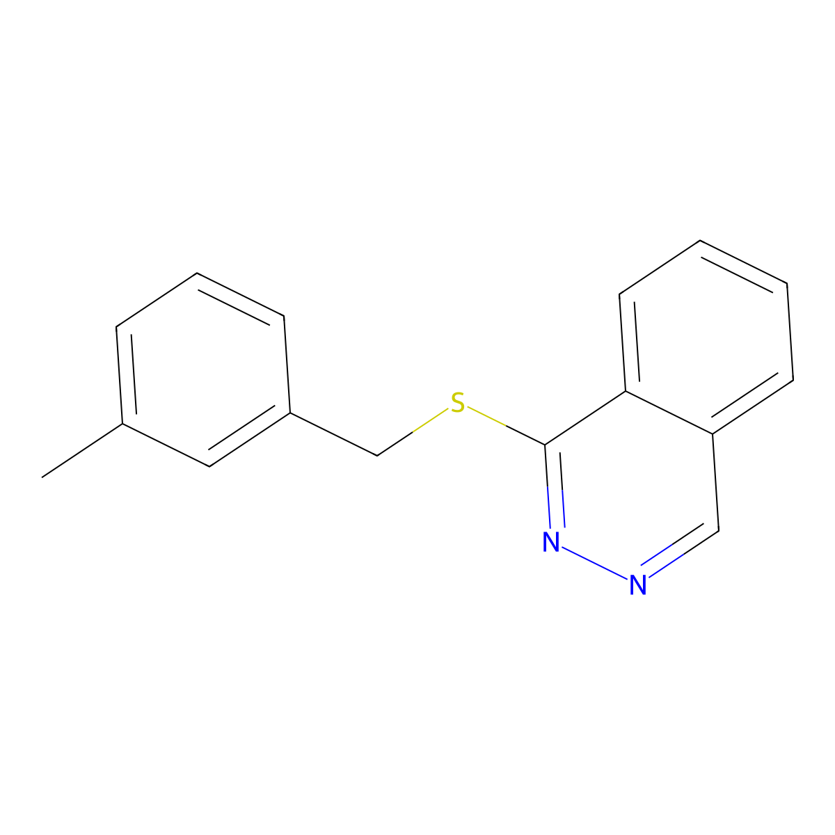 [(3-Methylphenyl)methylthio]phthalazine molecular structure, CAS 710967-46-7