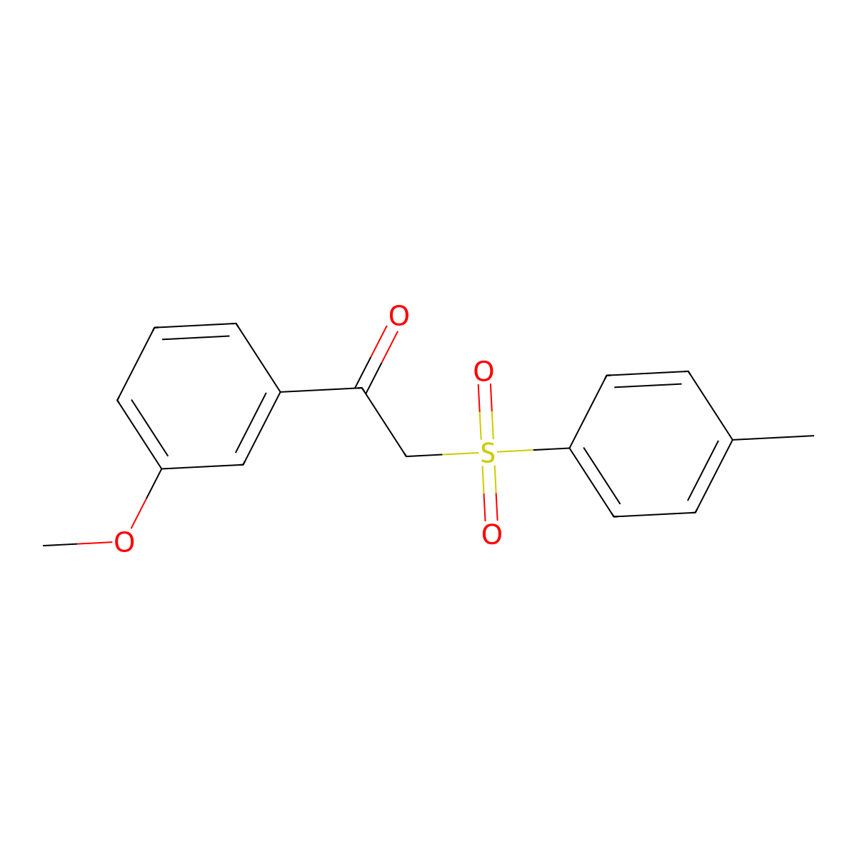 1-(3-Methoxyphenyl)-2-(4-methylphenyl)sulfonylethanone molecular structure, CAS 710984-33-1