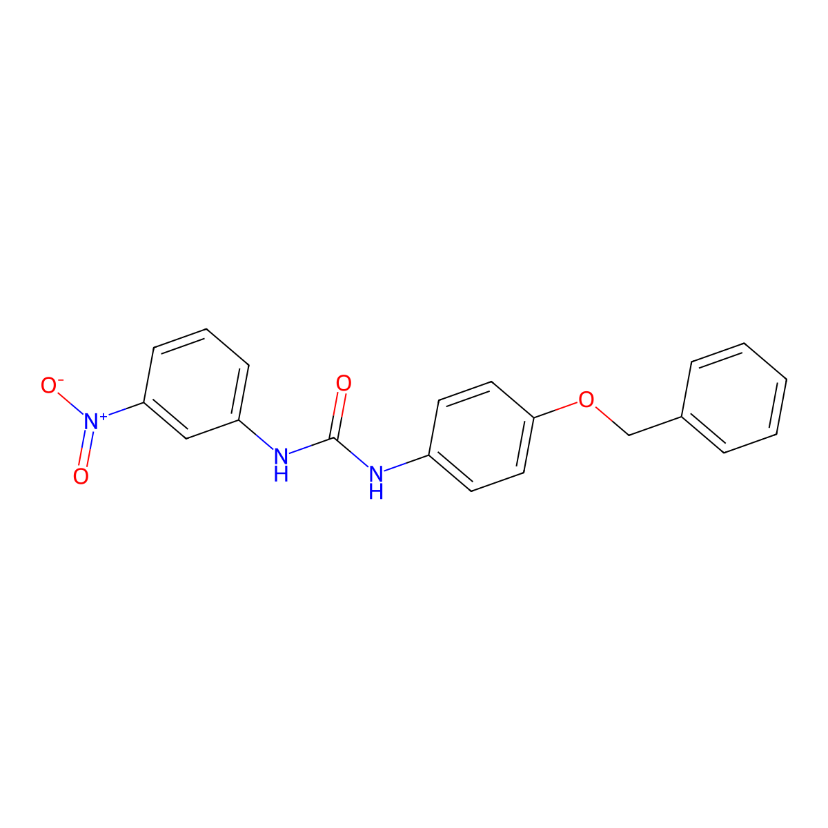 1-[4-(Benzyloxy)phenyl]-3-(3-nitrophenyl)urea molecular structure, CAS 710985-89-0