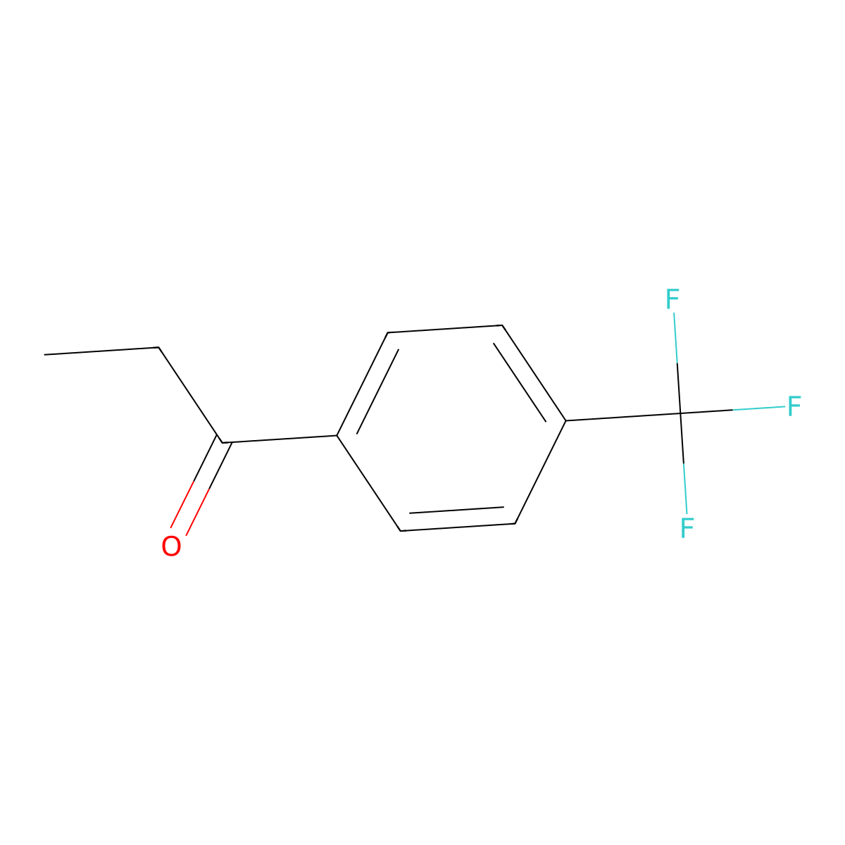 p-Trifluoromethylpropiophenone molecular structure, CAS 711-33-1